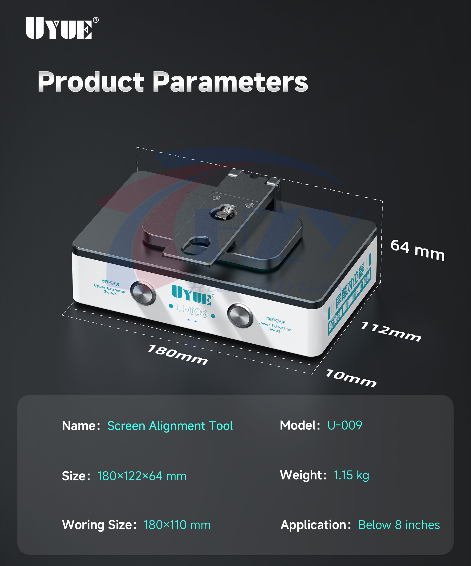 Screen Alignment Tool - Ferramenta de Alinhamento de Tela UYUE