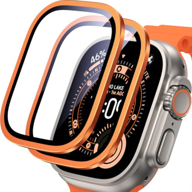 Smartwatch Screen Film - 2PCS Vidro Temperado Metálico HD para