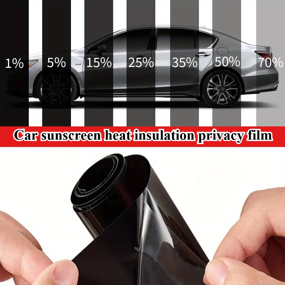 Privacy Screen Protector - Película Universal para Vidros Automotivos 1%-70%