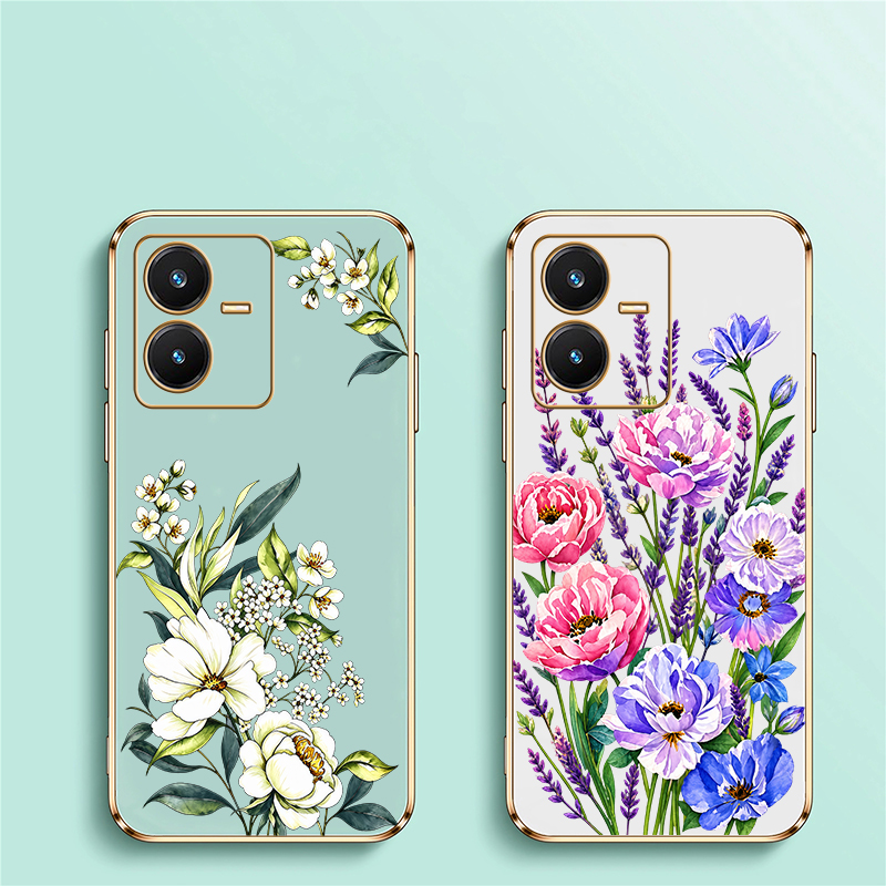 Capa de flores para Vivo Y28 S - Vivo Y28 avaliação e preço