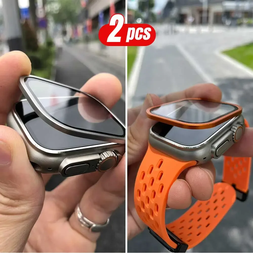 Moldura de metal de titânio pa - Smartwatch Screen Film avaliação e preço