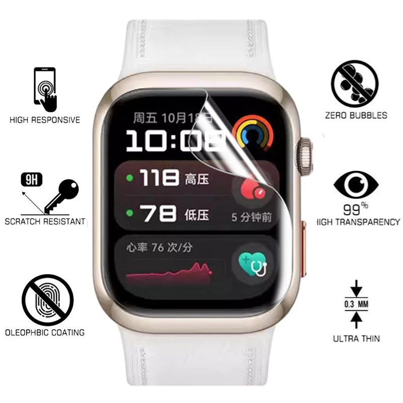 Película de hidrogel tpu para  - Smartwatch Screen Film avaliação e preço